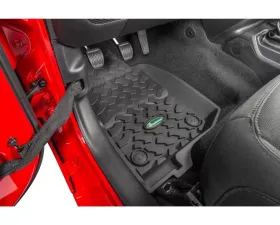 Quadratec Ultimate All Weather Floor Liners Front Pair Jeep Wrangler 2-Door JL 2018-2021